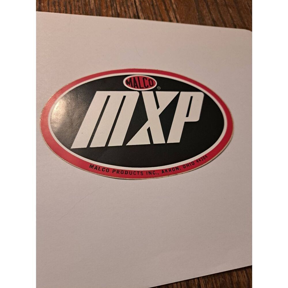 Vintage Original RARE 60s Malco MXP Akron Ohio Hot Rod Rat Rod Car Sticker Decal